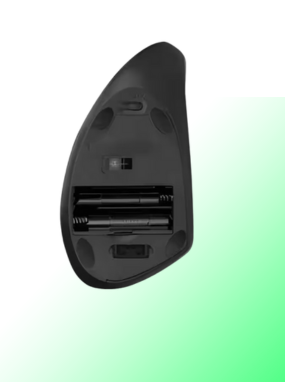 Mouse sem fio ergonômico, Vertical, 1600DPI, Preto, MWE600 - Imagem 3
