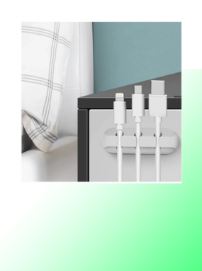 Clipe De Mesa Organizador De Cabos Para Gerenciamento De Cabos - Imagem 3